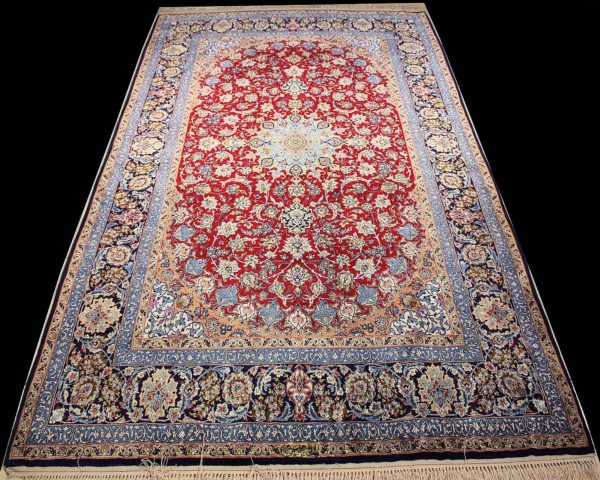 ISFAHAN ANTIQUE SILK PAIR - (248x155 cm) - immagine 8