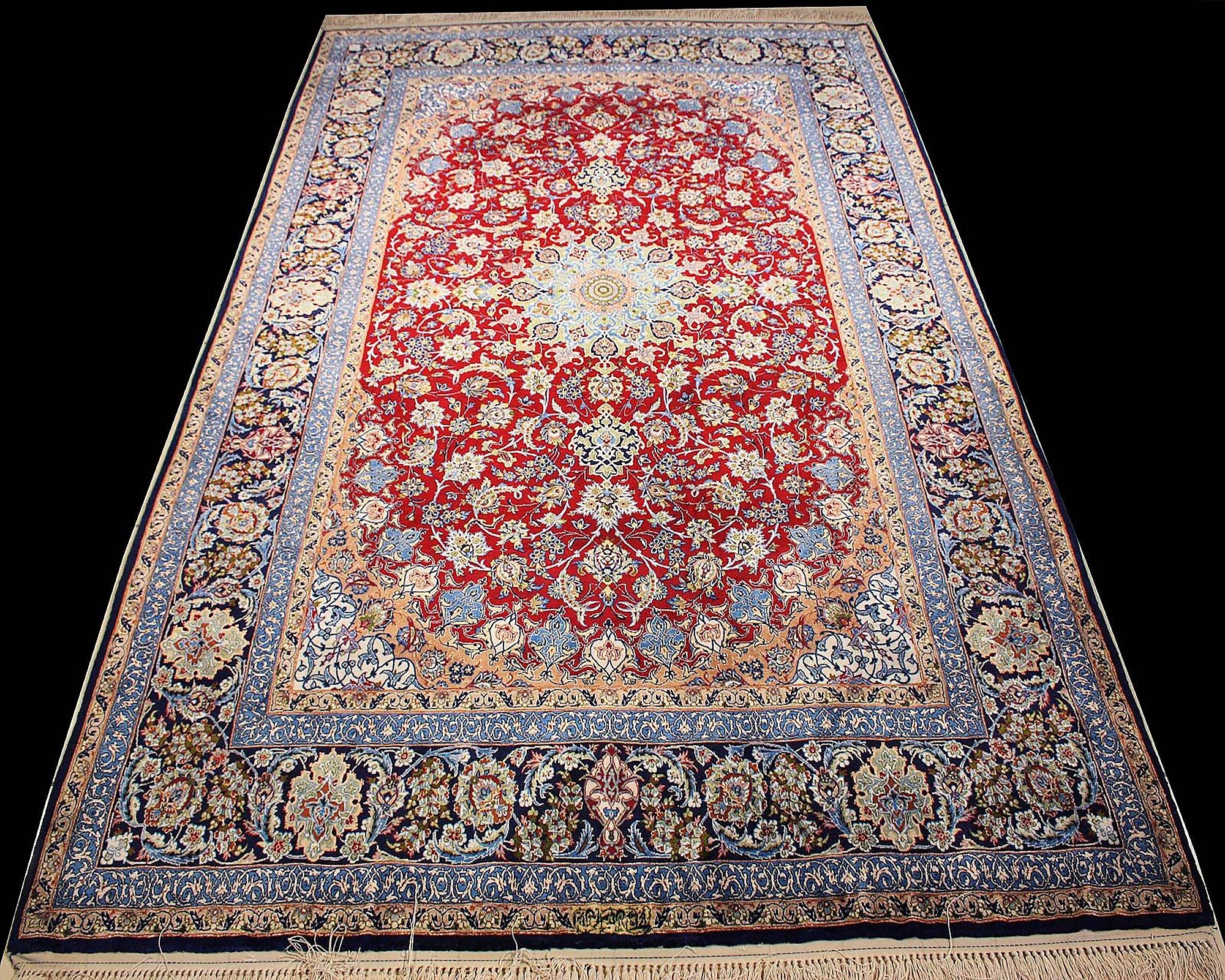 ISFAHAN ANTIQUE SILK PAIR - (248x155 cm) - immagine 8