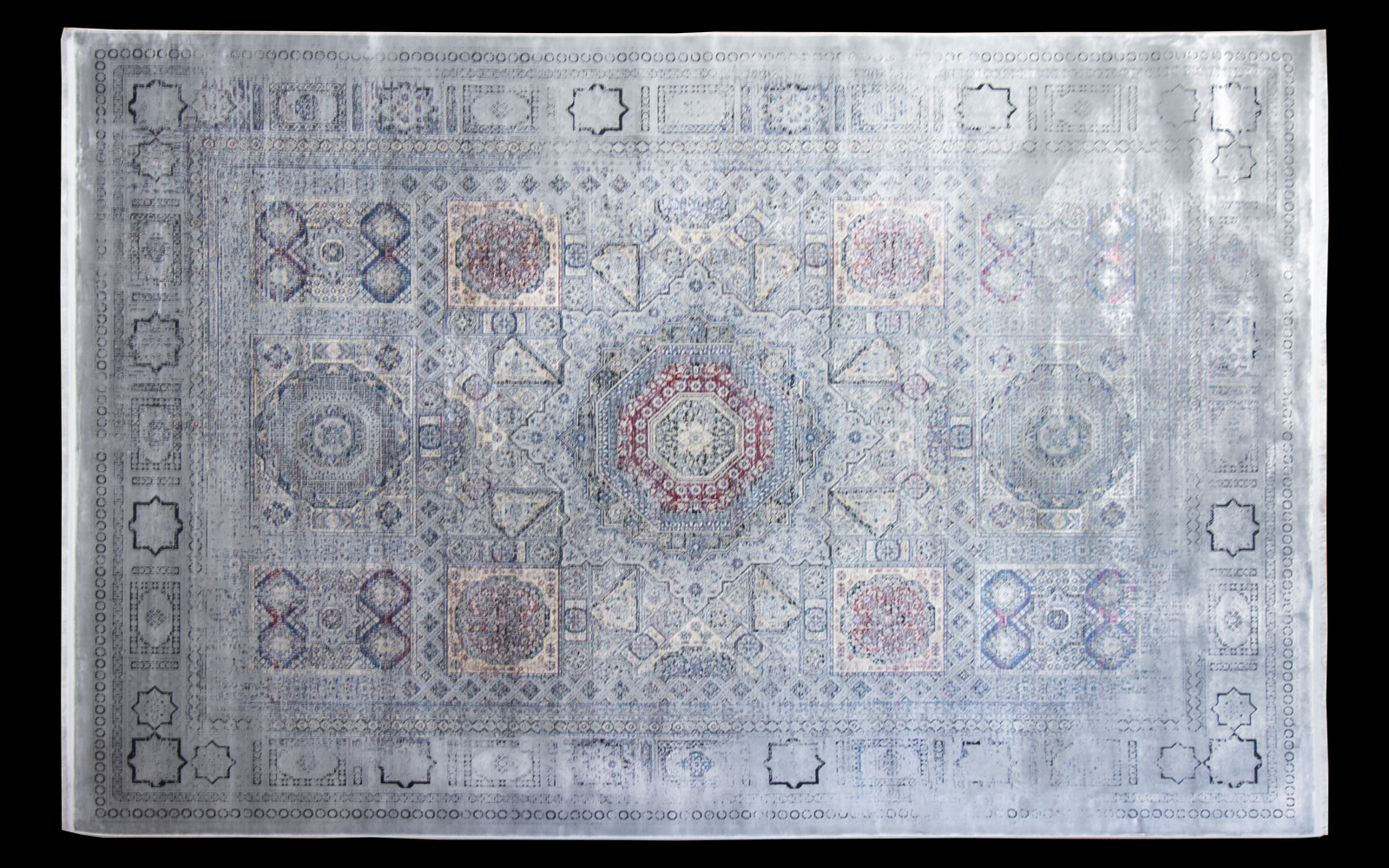 Mavery Silver 300x200cm bambù Silk