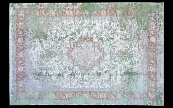 Aura Green 300x200cm bambù Silk