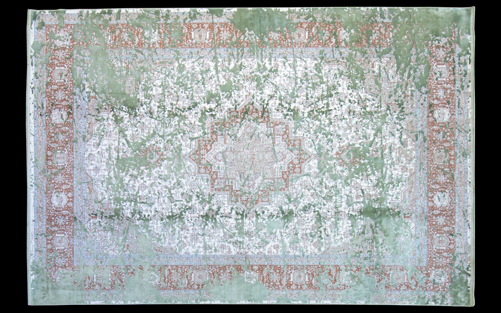 Aura Green 300x200cm bambù Silk