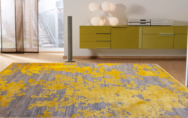 Alternative view of Aura Gold 230x160 - 300x200cm bambù Silk