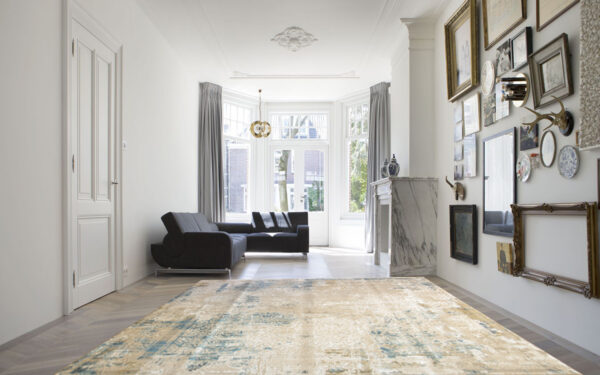 Alternative view of Henessy Blue Vintage 300x200cm bambù Silk