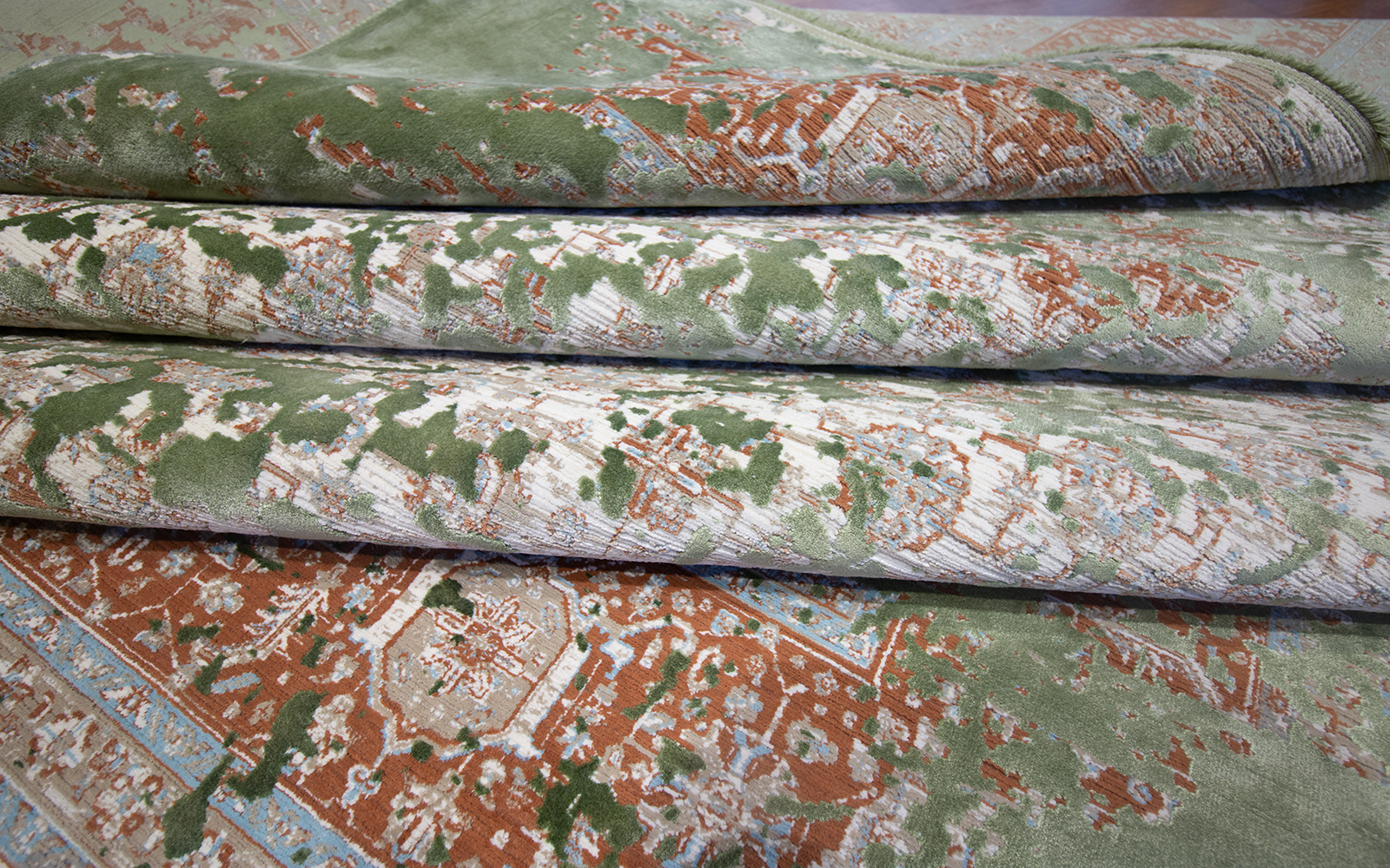 Aura Green 300x200cm bambù Silk - immagine 5