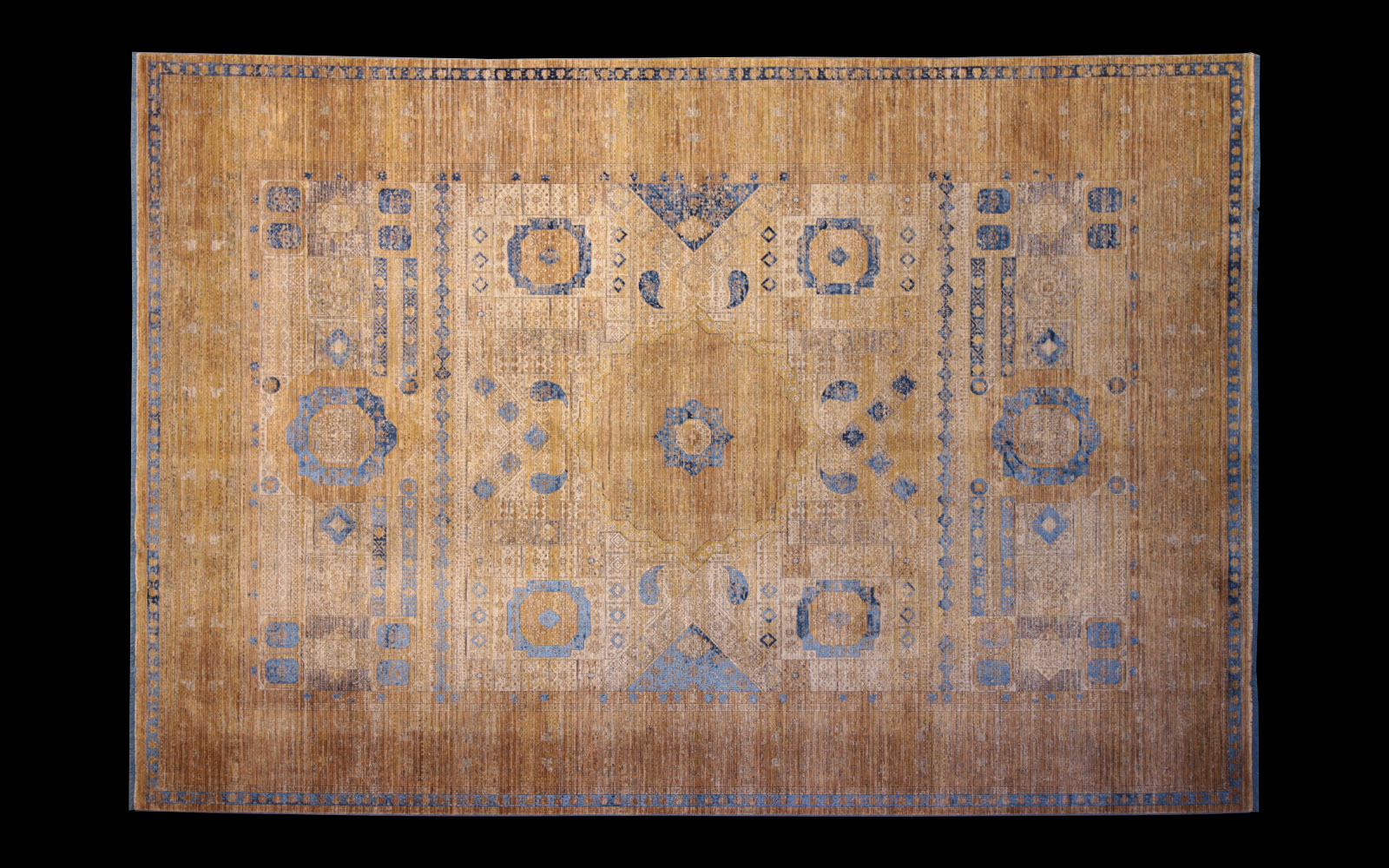 Aura Blue Vari Misure bambù Silk